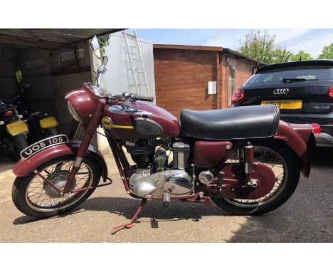 A 1956 Ariel NH 350cc Red Hunter motorcycle as previously owned and restored by John 'Mooneyes' CooperRegistration No. UOB105