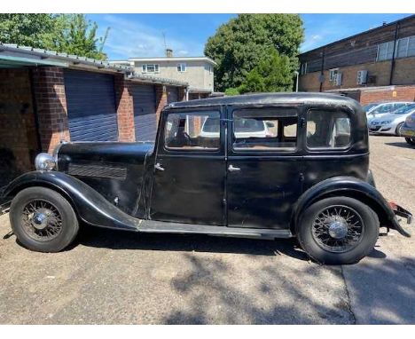 A 1935 Rover 14 1997cc vintage car Registration No. YXS 512Chassis No. 621345Engine No. 621345Odometer 78,311Black 5-door sal