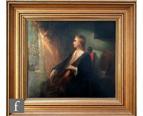 CIRCLE OF JOZEF ISRAELS (1824-1911) - Portrait of the composer&nbsp;Carl Maria von Weber sitting at a window, oil on panel, i