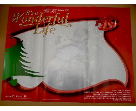 IT'S A WONDERFUL LIFE (1946) - Park Circus re-release - UK Quad Film Poster (30" x 40" - 76 x 101.5 cm) – Rolled - minimal cu