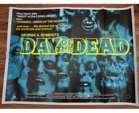 DAY OF THE DEAD (1985) - UK Quad Film Poster (30" x 40" - 76 x 101.5 cm) - Very Fine plus - Folded (as issued)