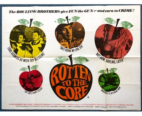 ROTTEN TO THE CORE (1965) - British UK Quad film poster - Boulting Brothers comedy - (30" x 40" - 76 x 101.5 cm) - Folded (as