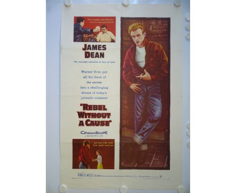 REBEL WITHOUT A CAUSE (1955) - US One Sheet Movie Poster - American Drama starring James Dean (27" x 41" - 68.5 x 104 cm) - V