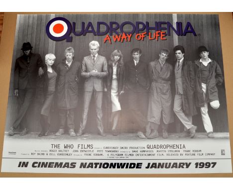 QUADROPHENIA (1979) - 1997 - Re-Release - UK Quad Film Poster (30" x 40" - 76 x 101.5 cm) – Folded – Very Good/Near Fine - Co