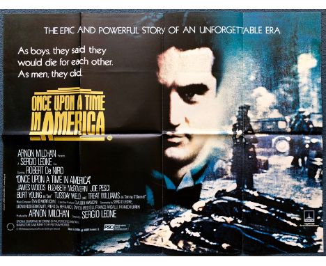 ONCE UPON A TIME IN AMERICA (1984) - British UK Quad film poster - Sergio Leone gangster epic set in New York - (30" x 40" - 