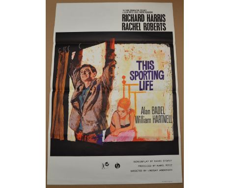 THIS SPORTING LIFE (1963) - UK One Sheet Film Poster (27” x 40” – 68.5 x 101.5 cm) - Rolled - minimal curling from storage - 