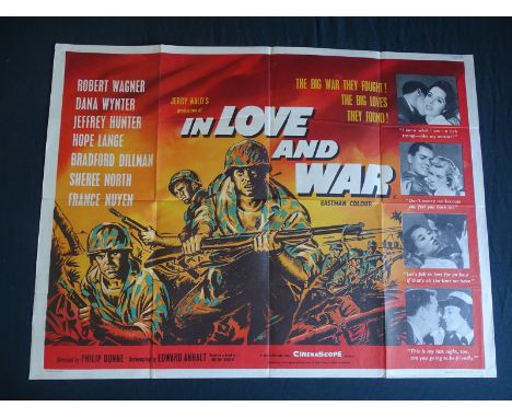 JOB LOT OF 6 UK QUADS: IN LOVE & WAR (1958); END OF THE ROAD (1954); THE TEN COMMANDMENTS (1956) - FIRST RELEASE; FIGHTING BA