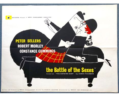 THE BATTLE OF THE SEXES (1960's) - JUDITH (1966) - British UK Quad film poster - PETER SELLERS - (30" x 40" - 76 x 101.5 cm) 