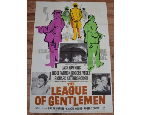 THE LEAGUE OF GENTLEMEN (1960) - UK One Sheet Film Poster (27” x 40” – 68.5 x 101.5 cm) - Very Fine plus - Folded (as issued)