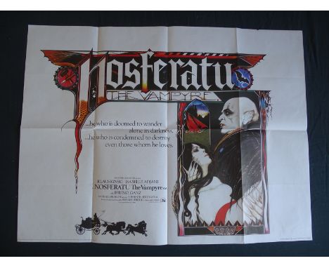 NOSFERATU (1978) UK Quad Film Poster - Widely regarded as one of the finest vampire movie posters produced - stunning artwork