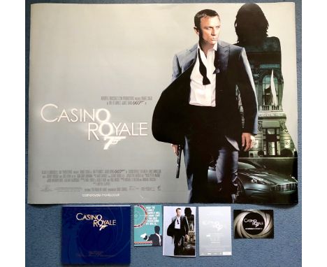 CASINO ROYALE (2006) Lot to include - UK Quad (Main Design) - JAMES BOND 007 - First appearance of DANIEL CRAIG as Bond - (30