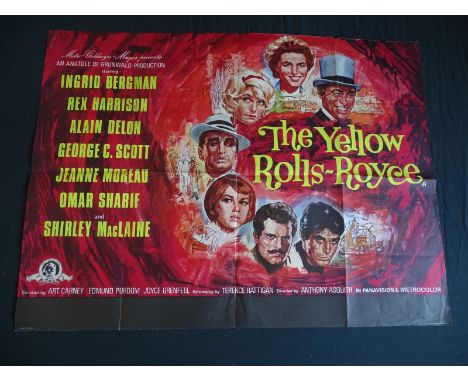 THE YELLOW ROLLS ROYCE (1964) - UK Quad Film Poster (30" x 40" - 76 x 101.5 cm) Very good, folded