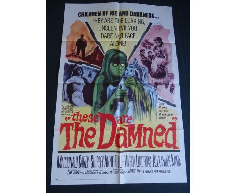 THESE ARE THE DAMNED (1962) - US One Sheet Movie Poster (27" x 41" - 68.5 x 104 cm) Hammer film. Fine minus (would grade at v