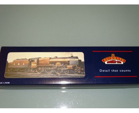 OO GAUGE MODEL RAILWAYS: A BACHMANN 31-282 PARALLEL BOILER SCOT STEAM LOCOMOTIVE IN BR GREEN 46151 'THE ROYAL HORSEGUARDSMAN'