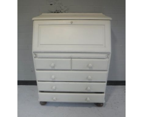 A painted Ducal pine bureau