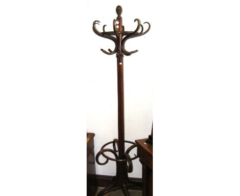 Bentwood coat/stick stand with revolving top
