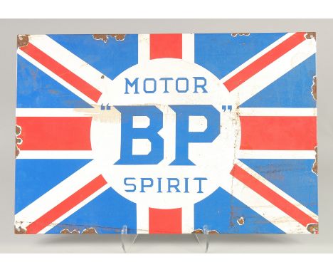 AN ENAMEL BP SIGN. 2ft x 1ft 4ins.