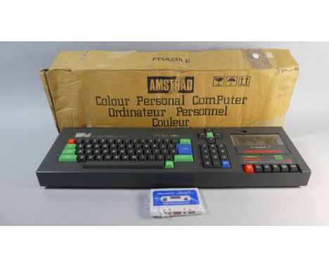 A Vintage Amstrad CPC 464 Colour Personal Computer with Original Box, 57cm Long 