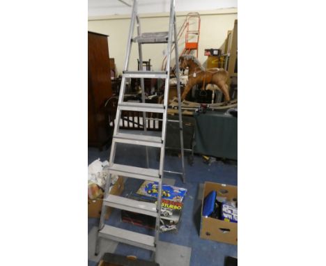 An Six Step Aluminium Step Ladder 