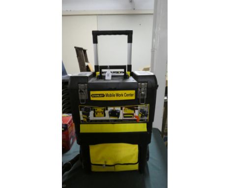A Stanley Mobile Work Centre Containing Tools 