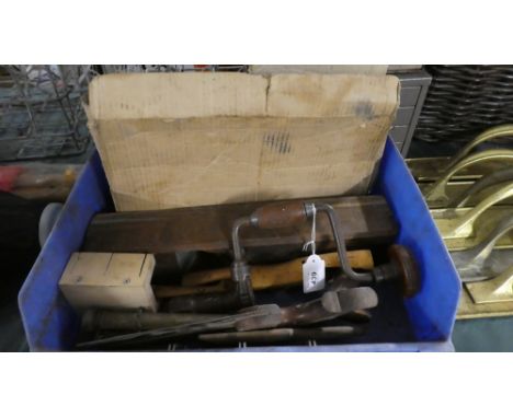 A Box of Vintage Workshop Tools 