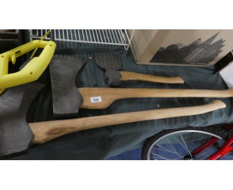 A Hand Axe and Two Felling Axes 