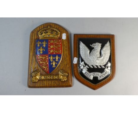 Two Ceramic Heraldic Plaques by George Willcocks & Sons 