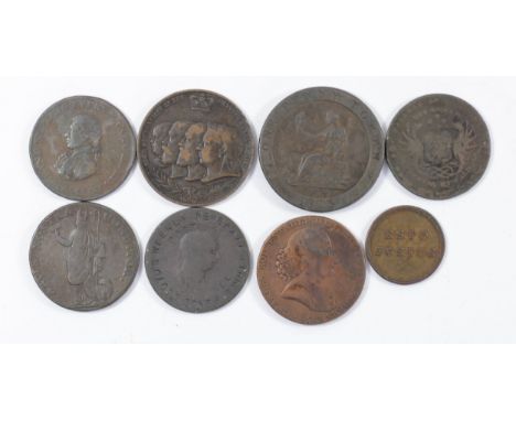Tokens: Hobson &amp; Co., button manufacturers 1813, Remington Typewriters, British Naval half penny 1812, Leeds half penny 1