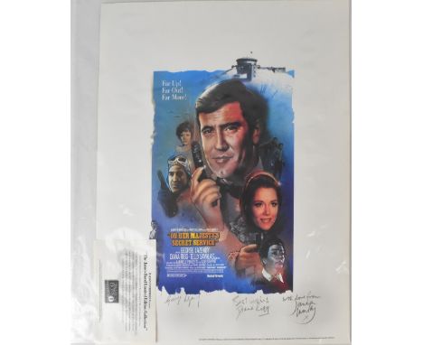 JAMES BOND; a coloured print for the film 'On Her Majesty's Secret Service', published by Daleon Enterprises and bearing the 