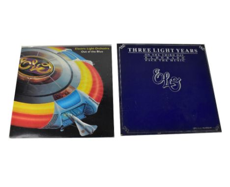 ELECTRIC LIGHT ORCHESTRA; box set comprising 'Out of the Blue', with two inserts, spaceship intact and with inner sleeves, an