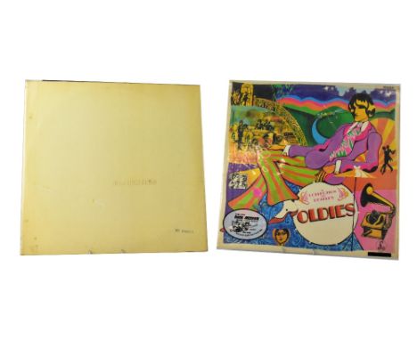 THE BEATLES; two albums comprising 'The White Album', sleeve numbered 0068341 and is top-opening, with black inners, Mono UK 