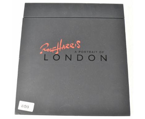 ROLF HARRIS; 'A Portrait of London', pictorial view of paintings of London with subsequent narrated text, in black presentati