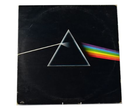 PINK FLOYD; 'Dark Side of the Moon', first UK press with sky blue triangle and poly-lined black inner, matrix number A2 B2. C