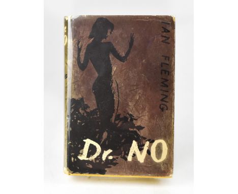 IAN FLEMING; 'Dr. No', Book Club Edition, bearing clipped-in signature of Ian Fleming and also bearing a large number of furt