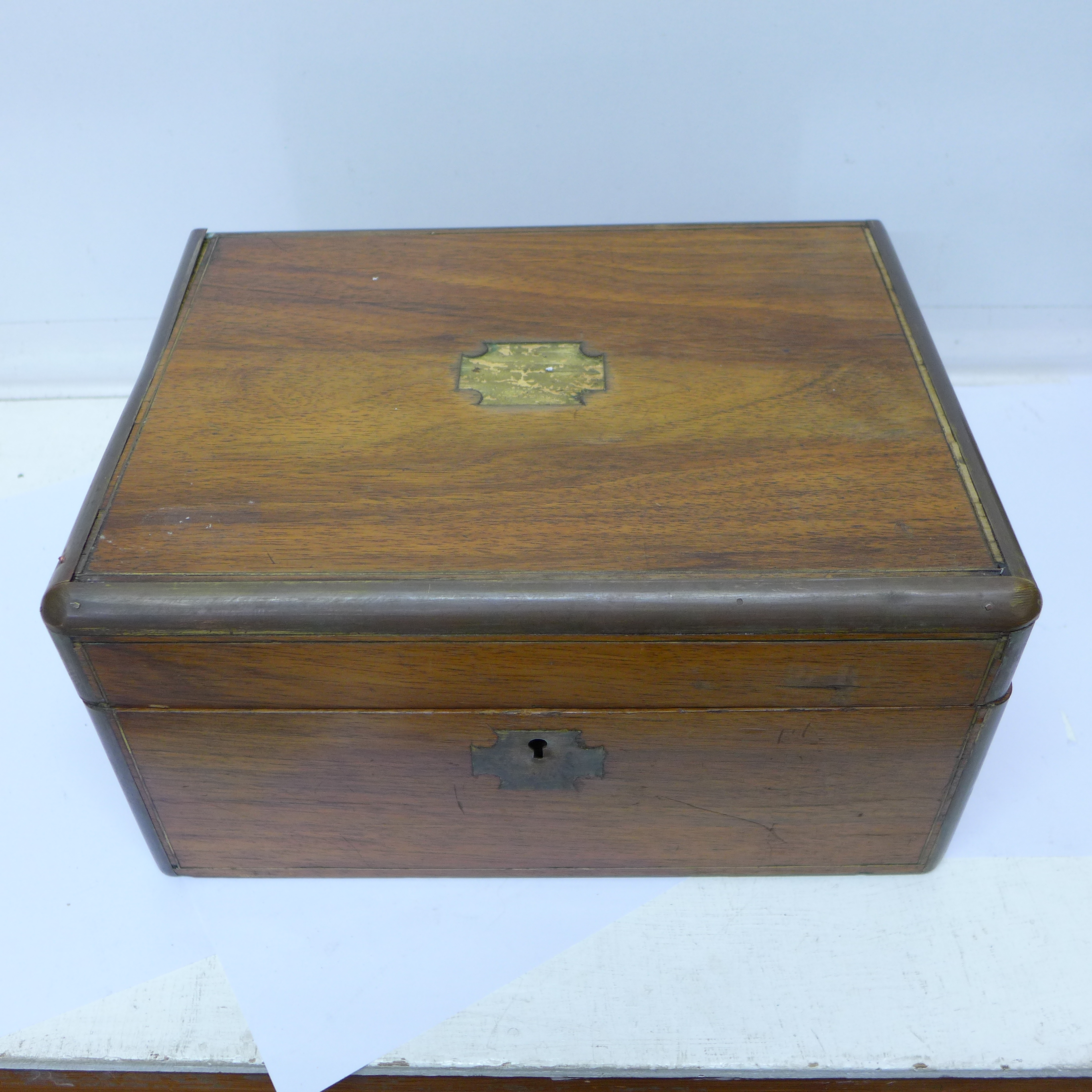 A Writing Box, A F, Width 30cm