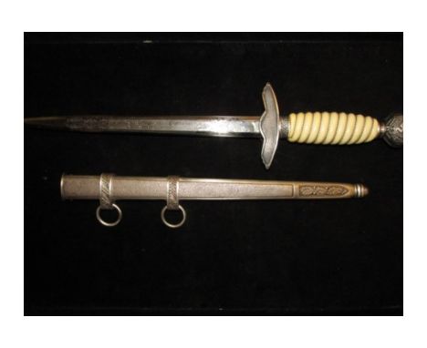 WWII German Paul Weyersberg &amp; co Luftwaffe dress dagger with scabbard