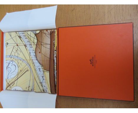 Hermes scarf still in original box, in excellent condition