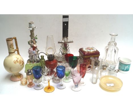 A chandelier wall light and other items
