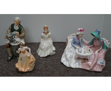 A Royal Doulton afternoon tea service and three others