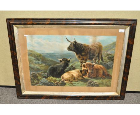 A 19th century Highland Cattle print