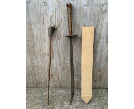 Sword and Walking Stick 