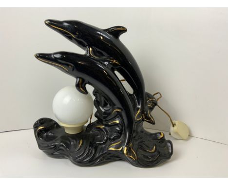 Ceramic Dolphin Lamp 