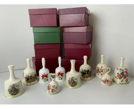 Quantity of Boxed Ceramic Bells 