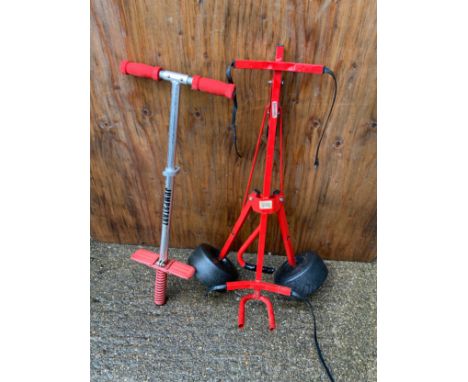 Pogo Stick and Golf Trolley 