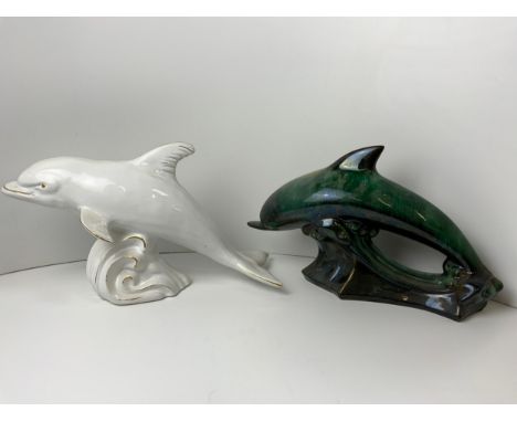 Ceramic Dolphin Ornaments - Approx 10cm High 
