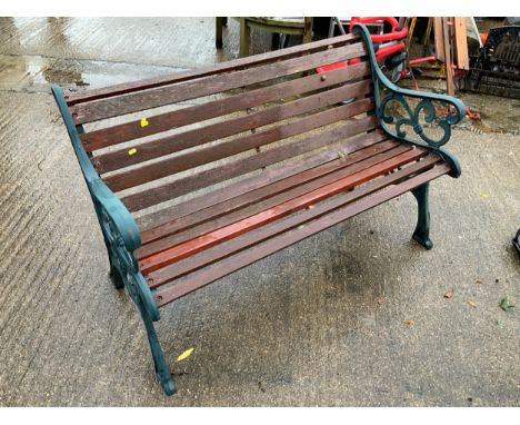 Metal End Garden Bench 