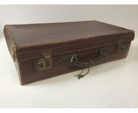 Vintage Leather Suitcase 