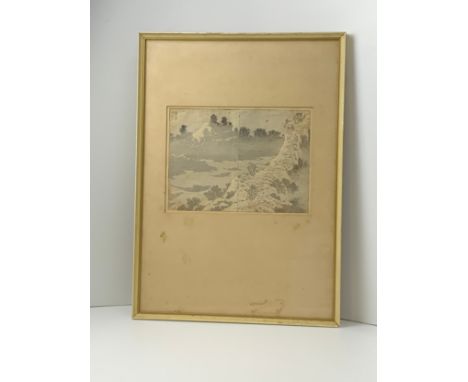 Japanese Print - From Among the Hills 