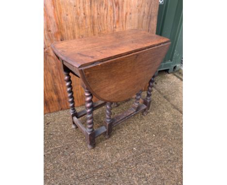 Gate Leg Barley Twist Table 