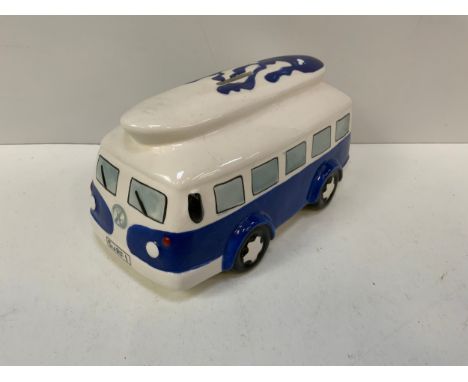 Ceramic VW Camper Van Money Box 